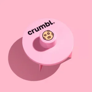Pink Crumbl cookie cutter for sharing cookies